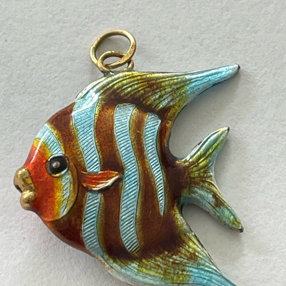 Vintage Enamel Fish Charm - Pendant - Picture 6 of 9